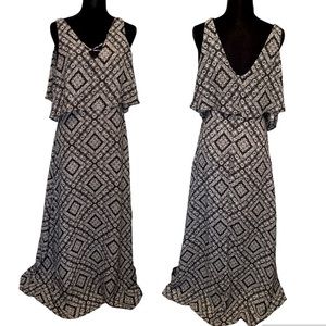 Dex Fully Lined Patterned Dress